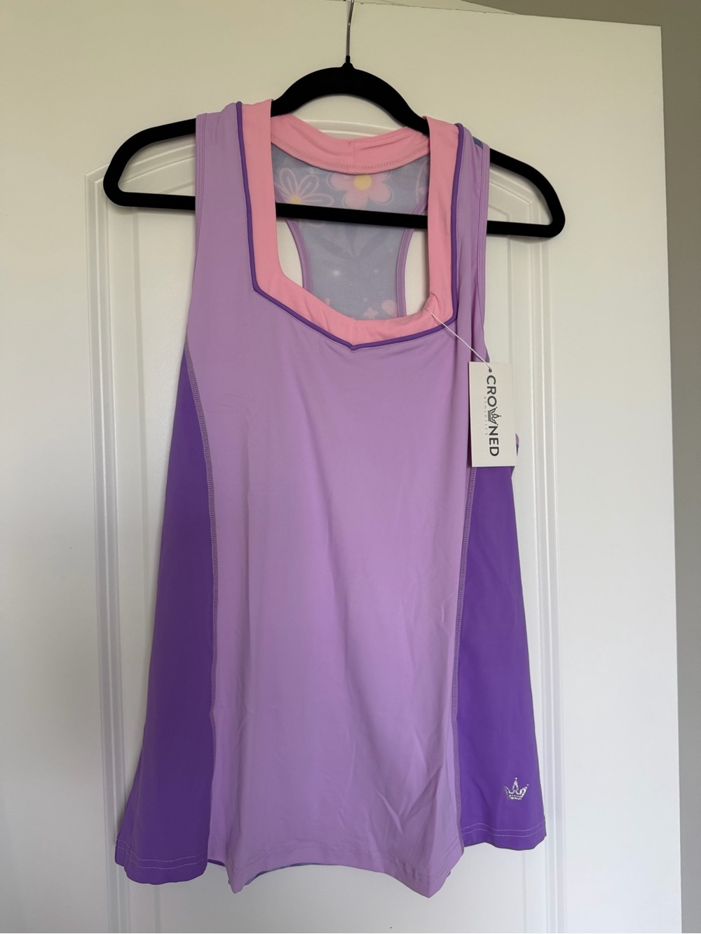 NWT Crowned Athletics Blossom Hermana Flow Tank